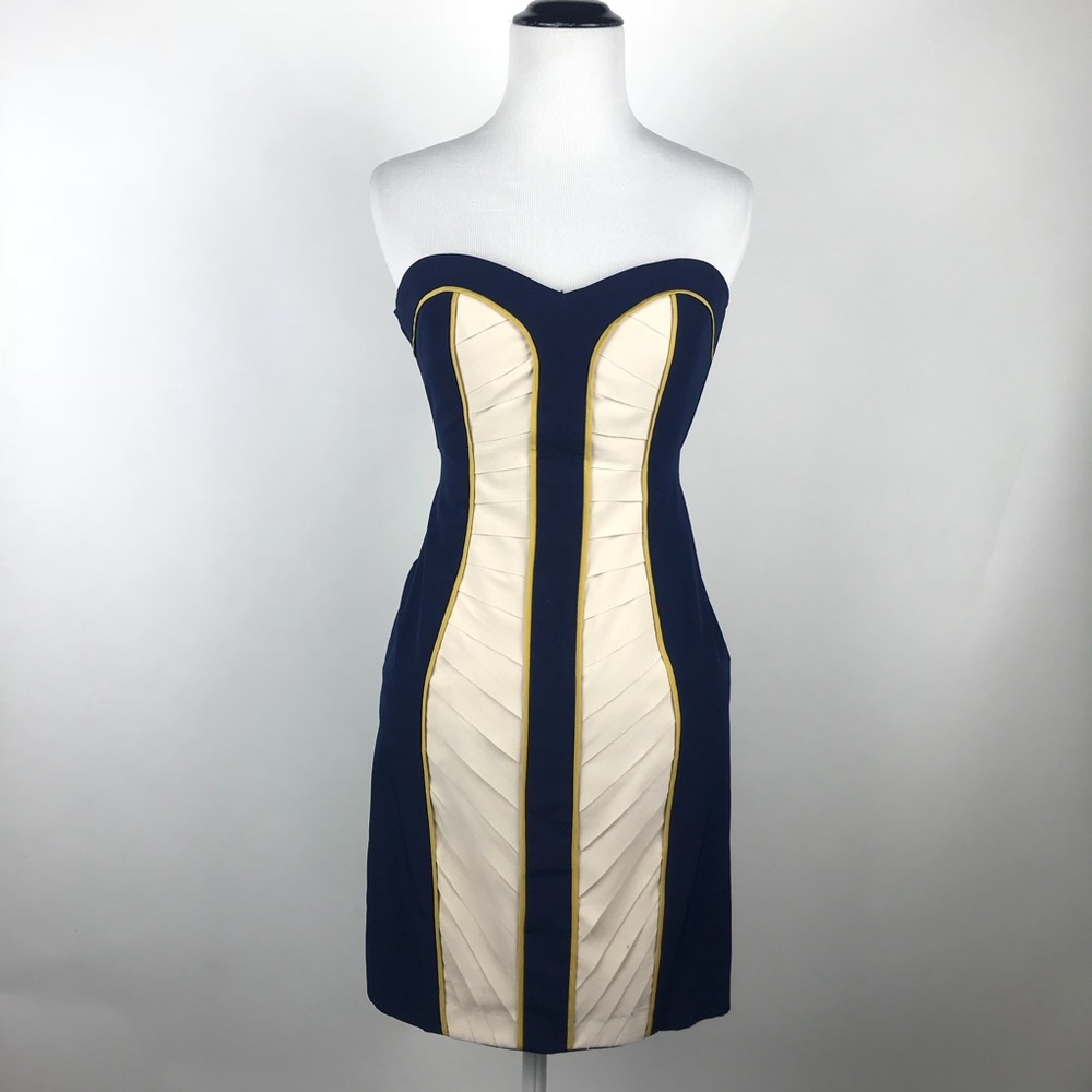 Cute Minuet Small Blue, Cream and Yellow Dress